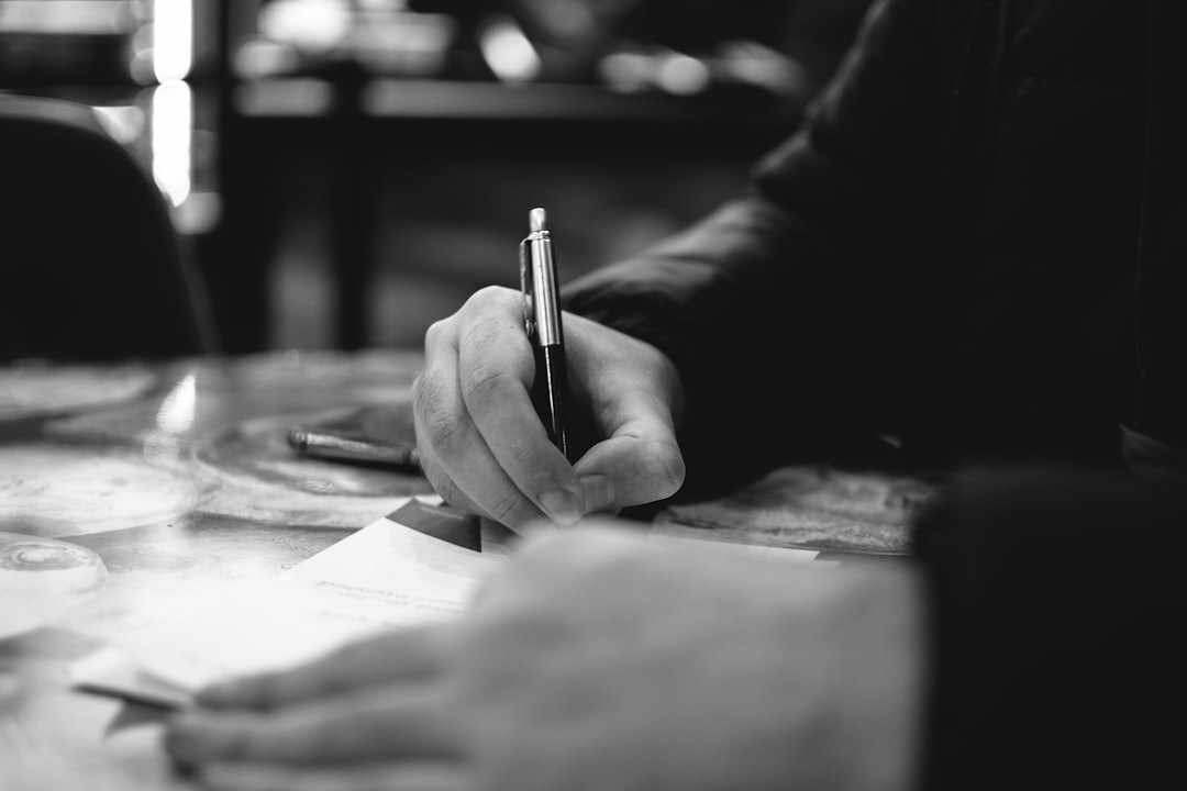 person writing notes